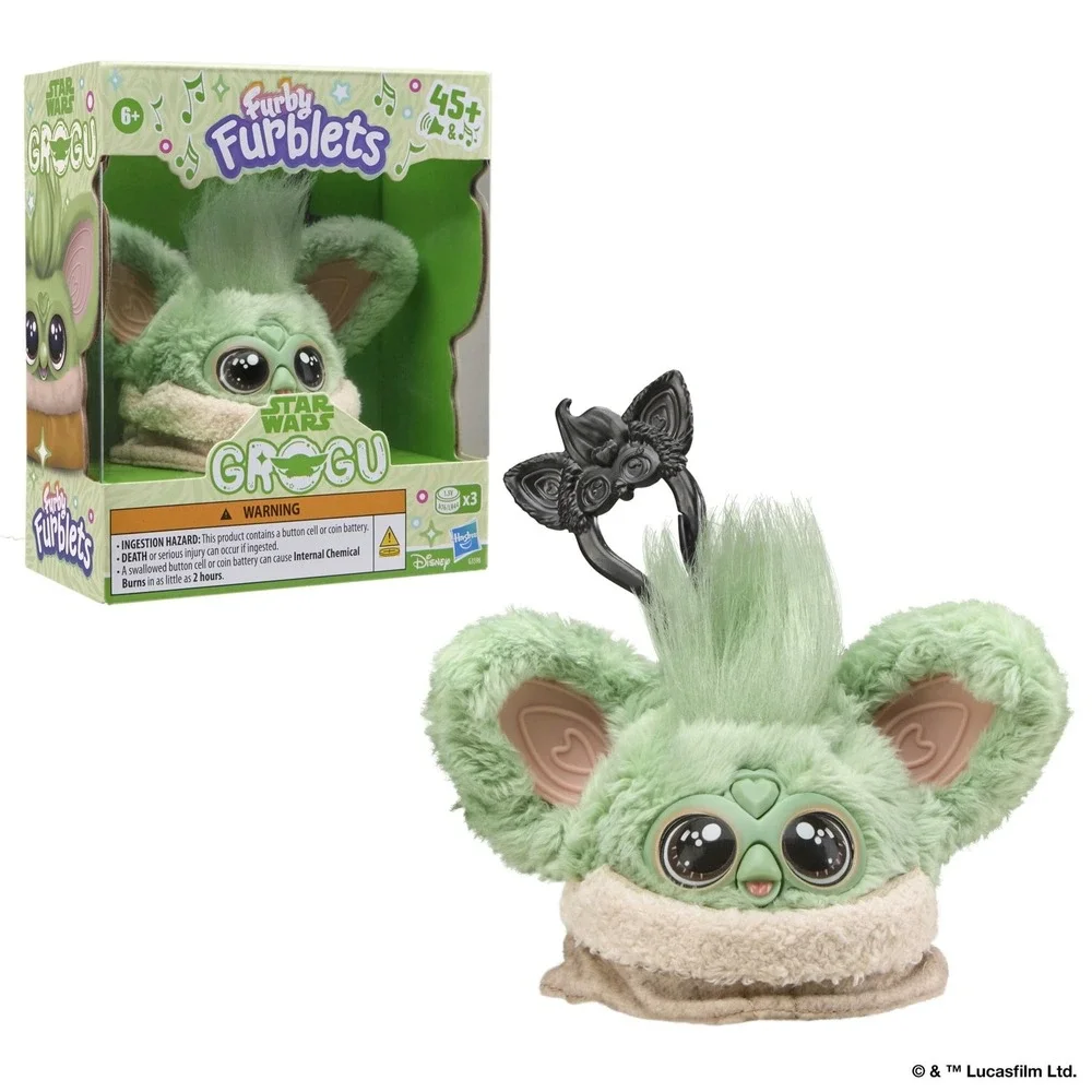 Hasbro Furby Furblets Star Wars Grogu Electronic Plush Toy 45+ Sounds G3598